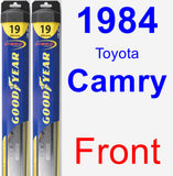 Front Wiper Blade Pack for 1984 Toyota Camry - Hybrid