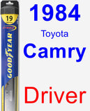 Driver Wiper Blade for 1984 Toyota Camry - Hybrid