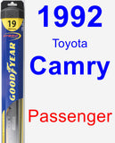 Passenger Wiper Blade for 1992 Toyota Camry - Hybrid