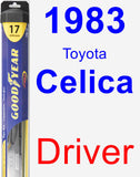 Driver Wiper Blade for 1983 Toyota Celica - Hybrid