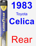 Rear Wiper Blade for 1983 Toyota Celica - Hybrid