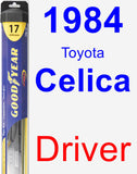 Driver Wiper Blade for 1984 Toyota Celica - Hybrid