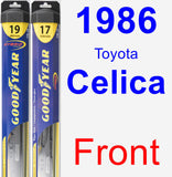 Front Wiper Blade Pack for 1986 Toyota Celica - Hybrid