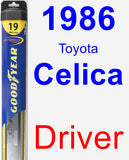 Driver Wiper Blade for 1986 Toyota Celica - Hybrid