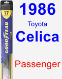 Passenger Wiper Blade for 1986 Toyota Celica - Hybrid