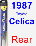 Rear Wiper Blade for 1987 Toyota Celica - Hybrid