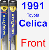 Front Wiper Blade Pack for 1991 Toyota Celica - Hybrid