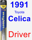 Driver Wiper Blade for 1991 Toyota Celica - Hybrid