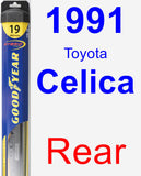 Rear Wiper Blade for 1991 Toyota Celica - Hybrid