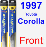 Front Wiper Blade Pack for 1997 Toyota Corolla - Hybrid