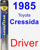 Driver Wiper Blade for 1985 Toyota Cressida - Hybrid