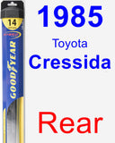 Rear Wiper Blade for 1985 Toyota Cressida - Hybrid