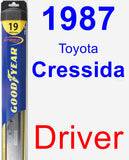 Driver Wiper Blade for 1987 Toyota Cressida - Hybrid