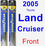 Front Wiper Blade Pack for 2005 Toyota Land Cruiser - Hybrid