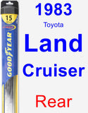 Rear Wiper Blade for 1983 Toyota Land Cruiser - Hybrid