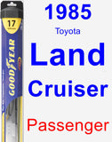 Passenger Wiper Blade for 1985 Toyota Land Cruiser - Hybrid