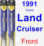 Front Wiper Blade Pack for 1991 Toyota Land Cruiser - Hybrid