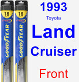 Front Wiper Blade Pack for 1993 Toyota Land Cruiser - Hybrid