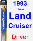 Driver Wiper Blade for 1993 Toyota Land Cruiser - Hybrid