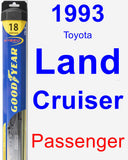 Passenger Wiper Blade for 1993 Toyota Land Cruiser - Hybrid