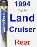 Rear Wiper Blade for 1994 Toyota Land Cruiser - Hybrid