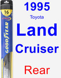 Rear Wiper Blade for 1995 Toyota Land Cruiser - Hybrid