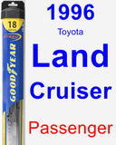 Passenger Wiper Blade for 1996 Toyota Land Cruiser - Hybrid