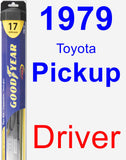 Driver Wiper Blade for 1979 Toyota Pickup - Hybrid