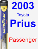 Passenger Wiper Blade for 2003 Toyota Prius - Hybrid