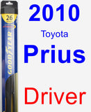 Driver Wiper Blade for 2010 Toyota Prius - Hybrid