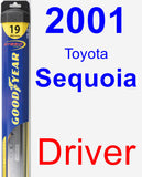 Driver Wiper Blade for 2001 Toyota Sequoia - Hybrid