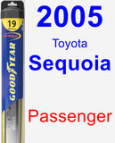 Passenger Wiper Blade for 2005 Toyota Sequoia - Hybrid