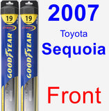 Front Wiper Blade Pack for 2007 Toyota Sequoia - Hybrid