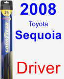 Driver Wiper Blade for 2008 Toyota Sequoia - Hybrid