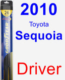 Driver Wiper Blade for 2010 Toyota Sequoia - Hybrid