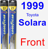 Front Wiper Blade Pack for 1999 Toyota Solara - Hybrid