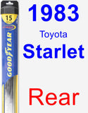 Rear Wiper Blade for 1983 Toyota Starlet - Hybrid