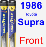 Front Wiper Blade Pack for 1986 Toyota Supra - Hybrid