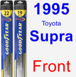 Front Wiper Blade Pack for 1995 Toyota Supra - Hybrid