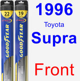 Front Wiper Blade Pack for 1996 Toyota Supra - Hybrid