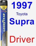 Driver Wiper Blade for 1997 Toyota Supra - Hybrid