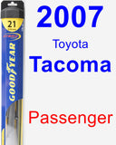 Passenger Wiper Blade for 2007 Toyota Tacoma - Hybrid