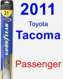 Passenger Wiper Blade for 2011 Toyota Tacoma - Hybrid