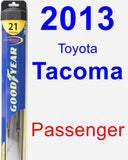 Passenger Wiper Blade for 2013 Toyota Tacoma - Hybrid