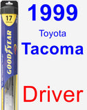 Driver Wiper Blade for 1999 Toyota Tacoma - Hybrid