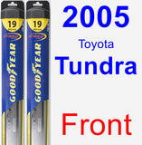 Front Wiper Blade Pack for 2005 Toyota Tundra - Hybrid