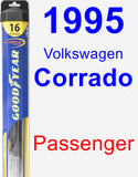 Passenger Wiper Blade for 1995 Volkswagen Corrado - Hybrid