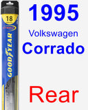 Rear Wiper Blade for 1995 Volkswagen Corrado - Hybrid