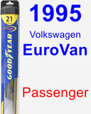 Passenger Wiper Blade for 1995 Volkswagen EuroVan - Hybrid