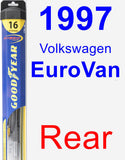 Rear Wiper Blade for 1997 Volkswagen EuroVan - Hybrid